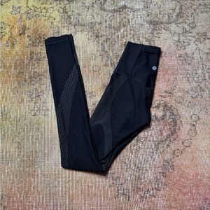 Lululemon Athletica High Waisted Black Yoga Pants